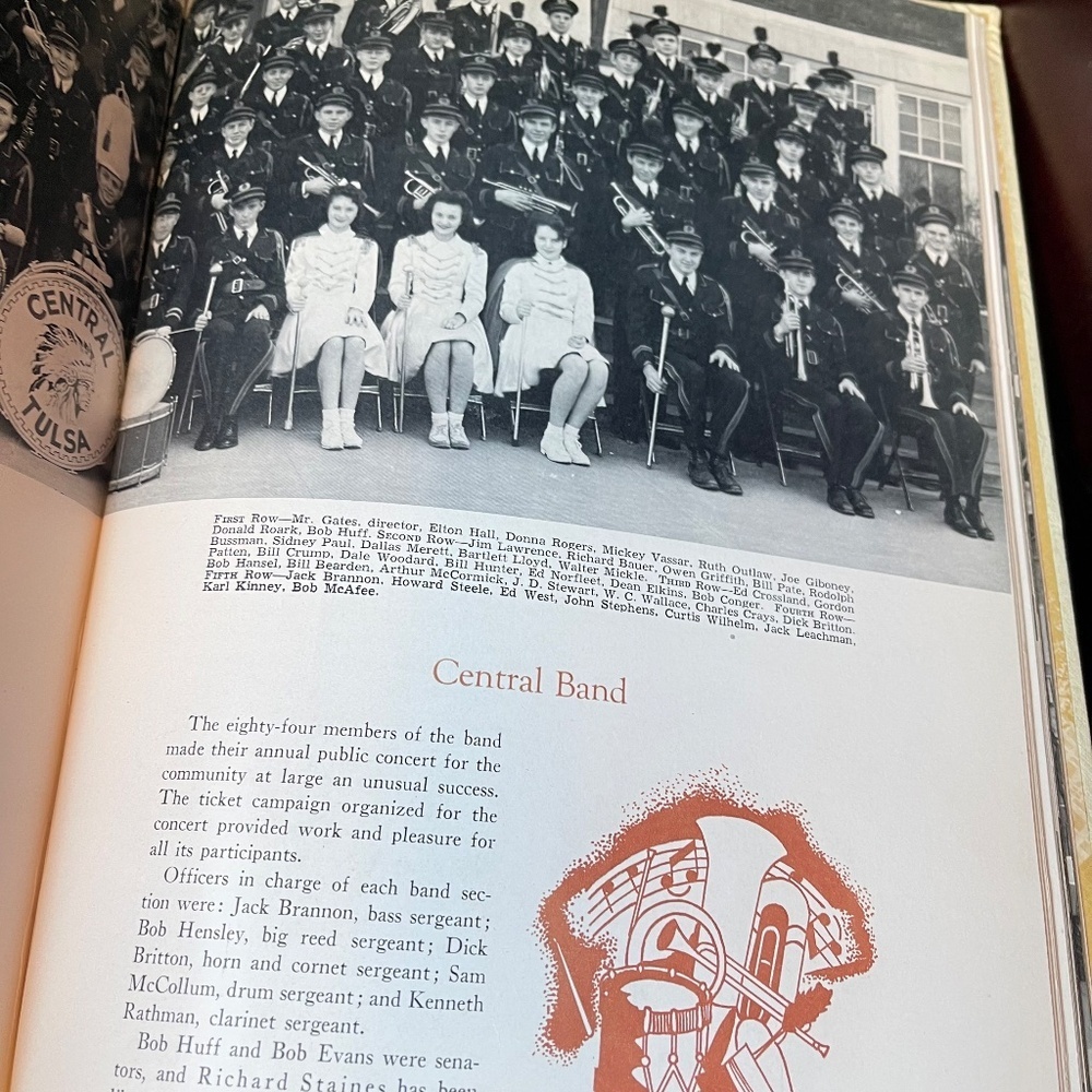 1942 Tom Tom Hoghschool Yearbook Vintage Cream Yearbook - Picture 9 of 12